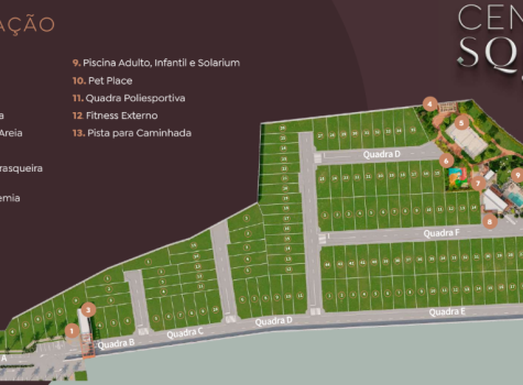 Mapa do Central Square